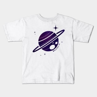 Aesthetic Galaxy Planet Design Kids T-Shirt